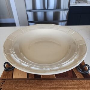 Longaberger Cream Pottery Plate